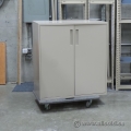 Tan 2 Door Storage Filing Cabinet